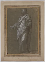 Figure masculine debout, vers 1610-1613