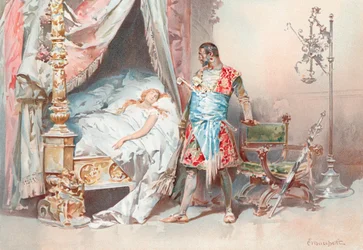 Illustration pour Othello de Shakespeare (chromolitho)