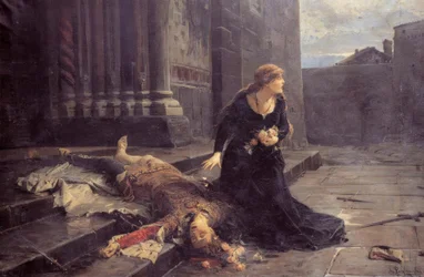 La mort de Gianmaria Visconti devant l