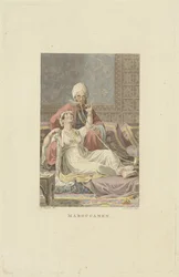 Couple marocain dans un salon de thé