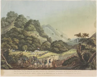 Rencontre entre le gouverneur général Janssens et le chef Xhosa Gaika, 1803