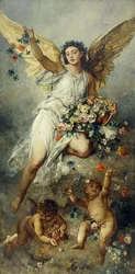 Flore avec putti-paix