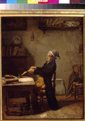 Scientifique au travail par Knaus, Ludwig. Musée des Beaux-Arts Pouchkine, Moscou