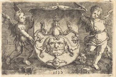 Bouclier avec mascaron
