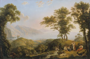 Paysage méridional avec Vésuve