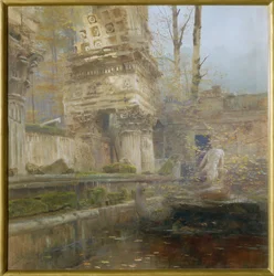 Ruine romaine dans le parc du château de Schoenbrunn, Vienne