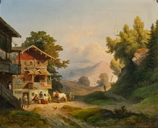 Ludwig Schuster Sieste de midi 1852