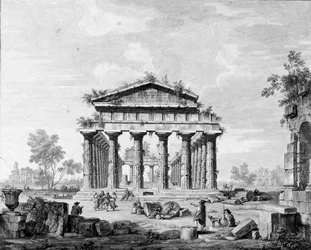 Le temple de Junon à Paestum
