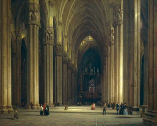 Intérieur de la cathédrale de Milan (Duomo de Milan)