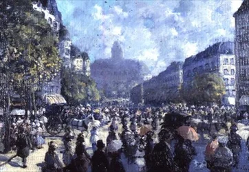 Scène de rue continentale