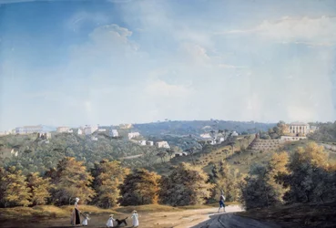 Colline de Capodimonte et villas le long de la route Ponti Rossi