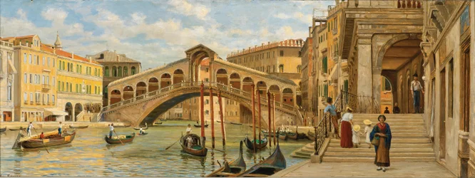 Luigi Ferrazzi Pont du Rialto 1875