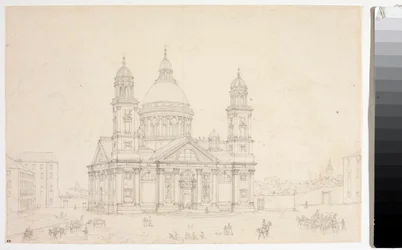 Vue de la Basilique Santa Maria Assunta di Carignano à Gênes