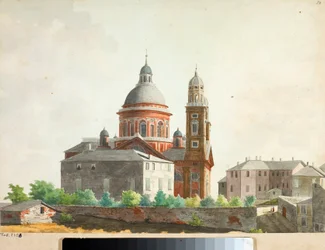Vue de la basilique Santa Maria Assunta di Carignano à Gênes