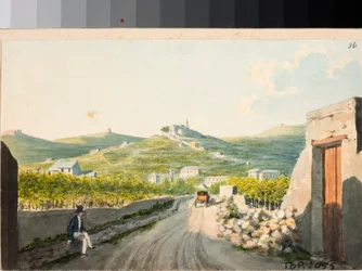 Vue sur le sanctuaire Nostra Signora del Monte, Gênes