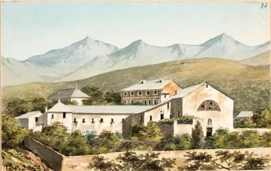 Vue sur le sanctuaire Nostra Signora del Monte, Gênes