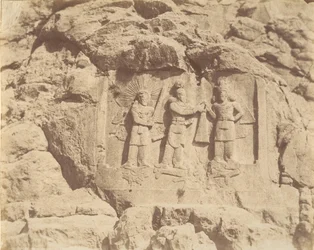 7 [Taq-e Bostan, cérémonie du couronnement de Chapour II, Kermanshah], années 1840-60.
