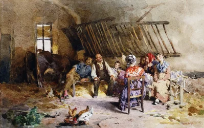 Dans une grange