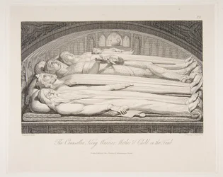 Le Conseiller, Roi, Guerrier, Mère et Enfant dans la Tombe, du poème The Grave..., 1er mars 1813