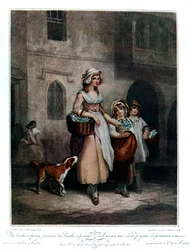 Deux bouquets de primevères à un sou, deux bouquets à un sou, 1793, 1910