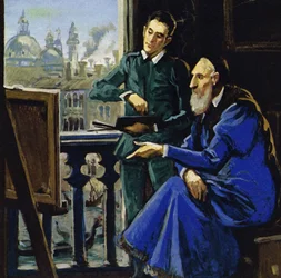 Dominico Theotocopuli, plus connu sous le nom de El Greco (Le Grec) (lithographie couleur)