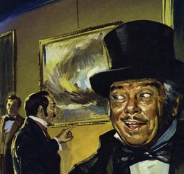 Le tableau de Turner "Tempête de neige" à la Royal Academy (lithographie couleur)