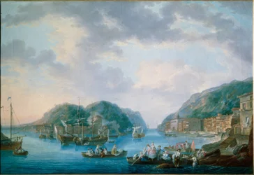 Vue du port de Pasajes