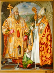 Le pape Sixte IV et saint Blase