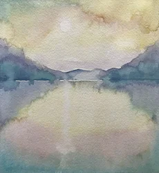 Lac Pastel Mountain