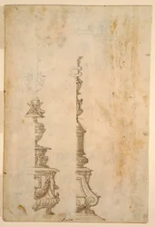 Deux dessins pour bases de croix d