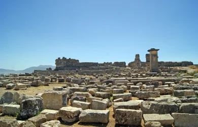 Vue des fouilles de l