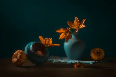 Lys et citrouilles d