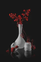 Nature morte romantique sombre