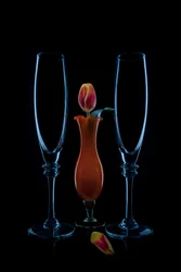 Flûtes de tulipes intimes