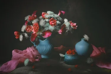 Nature morte florale évocatrice