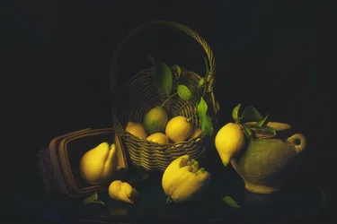 Nature morte mélancolique au citron