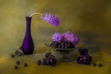 Nature morte violette opulente