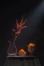 Nature morte aux oranges et aux baies