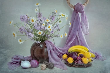 Nature morte florale violette
