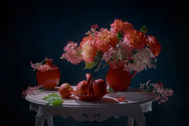 Nature morte florale éclatante