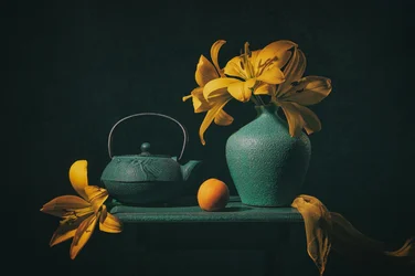 Nature morte aux lys jaunes
