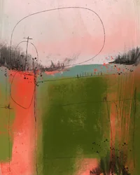 Paysage rural abstrait