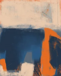 Abstrait bleu foncé et orange