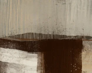 Paysage abstrait aux tons terreux