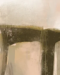 Paysage abstrait aux tons terreux