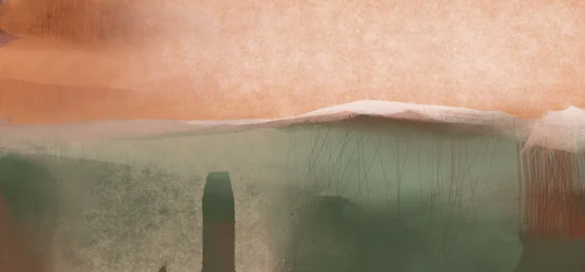 Paysage abstrait serein