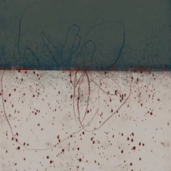 Motif abstrait texturé à blocs de couleur