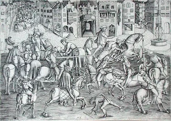 Le tournoi, vers 1500