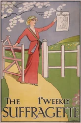 Affiche pour le journal The Suffragette