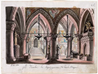 Le tombeau de Charlemagne à Aix-la-Chapelle